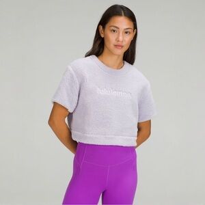 LULULEMON Textured Fleece Embroidered Logo T-Shirt